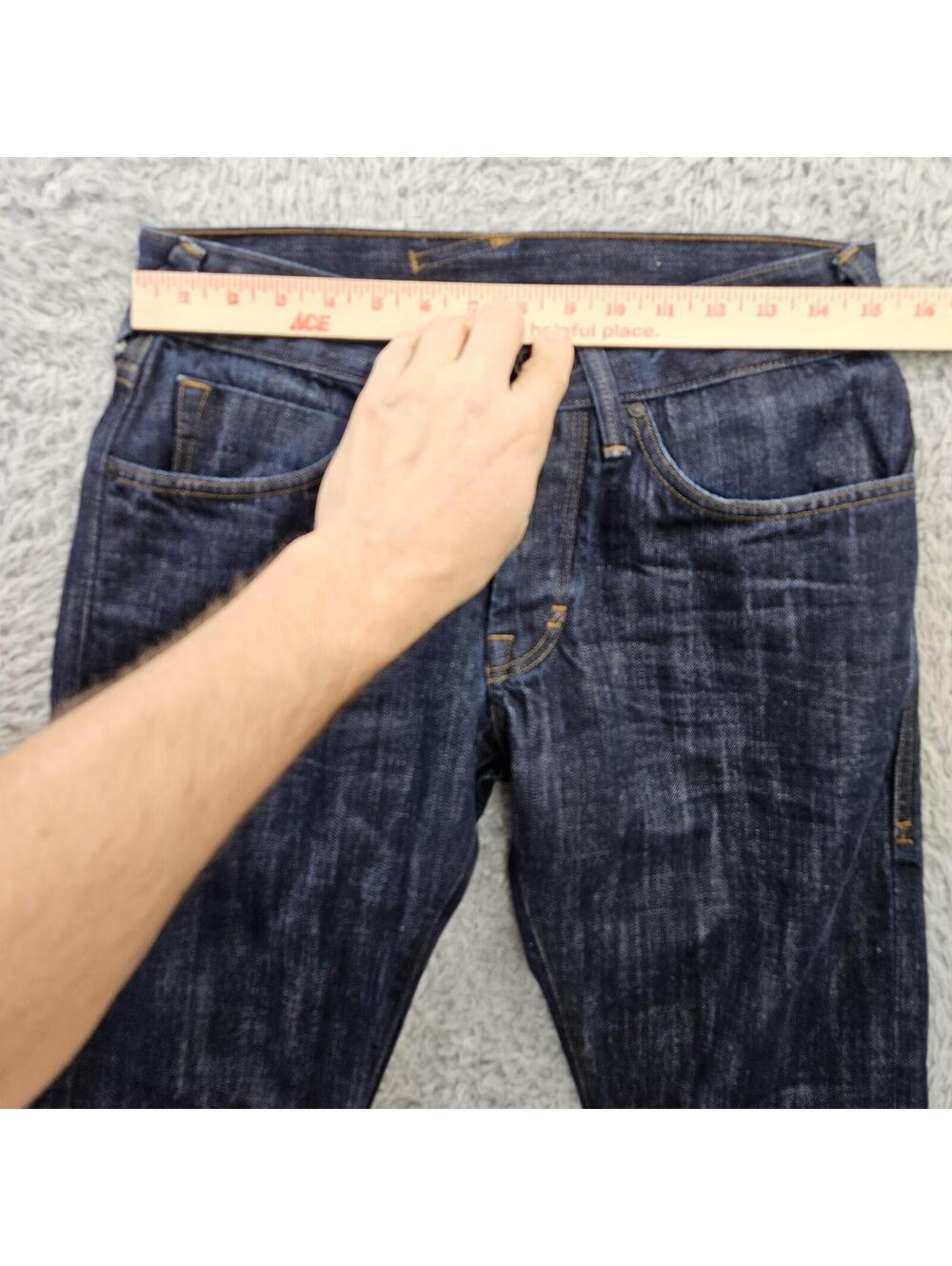 DYLAN GEORGE Selvedge Jeans 5700CS Straight Dark Wash 31 (fits 30x31) USA Made - Picture 5 of 15
